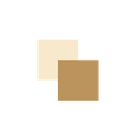 carré beige et doré superposés